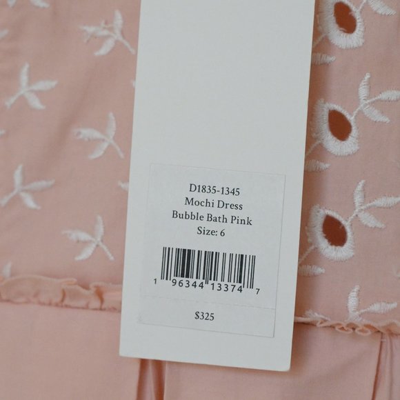 Love Shack Fancy New Pink Mochi Mini Dress Size 6 - Picture 4 of 6